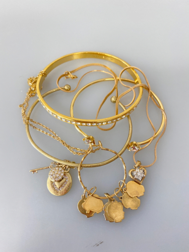 Assorted Gold Toned Jewelry