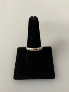 Size 8 3/4 Silver Toned Ring