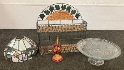 Antique Tiffany Style Lamp Shade And More Home Decor