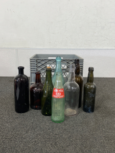 Assorted Antique Glass Bottles