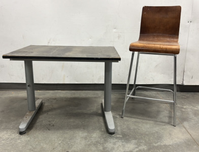 32" W x 24" D x 24" H Desk and 38" H Chair