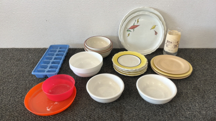 (20) Assorted Plates, Bowls, and Other Dishware