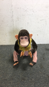 Vintage Daishin Jolly Clapping Monkey Toy