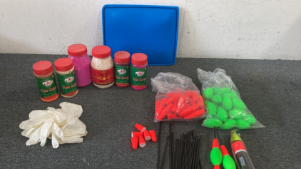 Variety of Sent Fishing Bait and Tackle