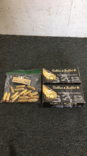 (2)Sellier and Bellot Boxes Of (50) 10mm FMJ 180grs Ammunition (1) Bag Of Sellier And Bellot (15) 10mm Ammunition