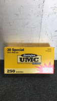 (1) Box Of (250) Remington UMC .38 Special Ammunition