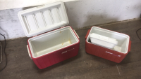 (2) Coleman Coolers