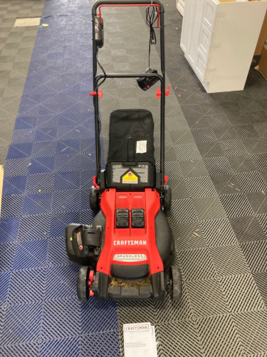 Craftsman 2xV20 20” Push Mower CMCMW220 with Attachments and (2) Batteries/ Charger