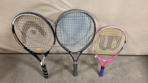 (3) Tennis Rackets