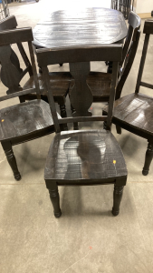 Table with Leaves and (5) Chairs