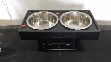 Taller Water and Food Bowl and Dog Kennel