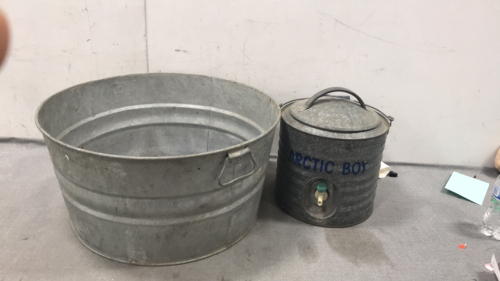 Water Basin and Arctic Boy Water Dispenser