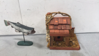 Model Fish and House