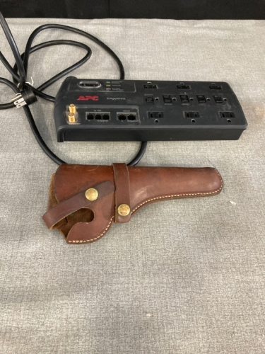 Revolver Holster and APC Surge Protector