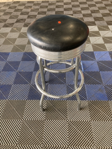 Chrome Black Bar Stool