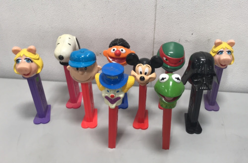 (10) PEZ Giant Candy Roll Dispensers