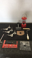 Wood Working Tools With A Coleman Lantern