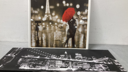 Kissing In The Rain and City Scape Pictures