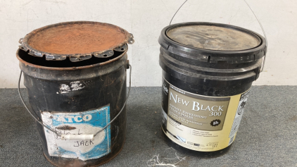 (2) 4.75gallon Black Jack Driveway Paint