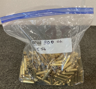 (300) Ct. 5.56 Brass Casings