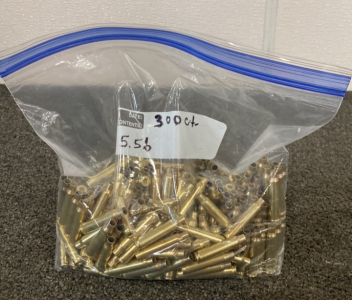 (300) Ct. 5.56 Brass Casings