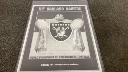 The Oakland Raiders Signed Poster