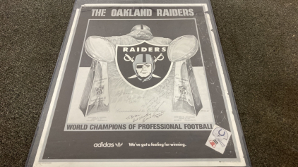 The Oakland Raiders Signed Poster