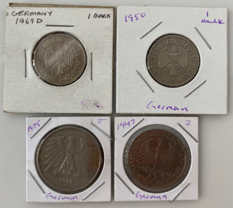 (4) German Marked Coins