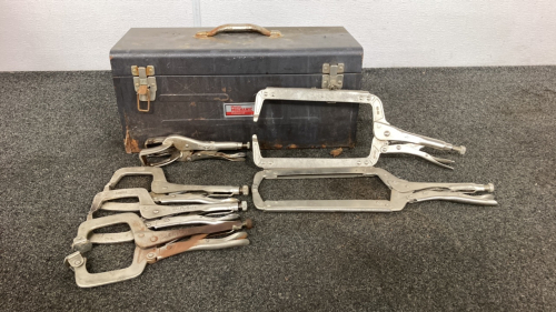 Master Mechanic Toolbox With C Clamps