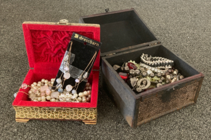 Assortment Of Jewelry With Box