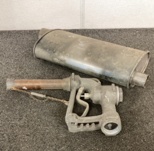 Muffler And Vintage Fuel Nozzel