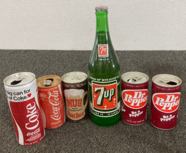 Vintage Collectible Soda Containers