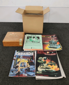 Vintage Game Guides, Cigar Box, & More