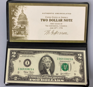Authentic Uncirculated Two Dollar Note