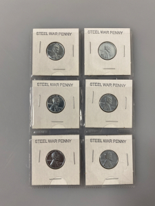 (6) Steel War Pennies