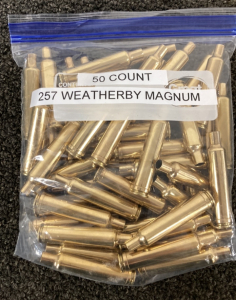 (50) .257 Weatherby Mag Brass Casings