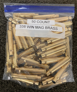 (50) .338 Win Mag Brass Casings