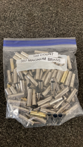 (100) .357 Mag Brass Casings