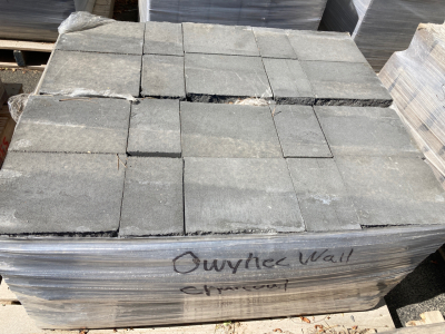 Pallet of Owyhee Wall Charcoal Pavers