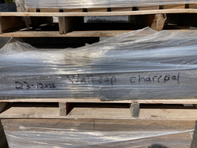 23- 12x22 Wall Cap Charcoal Pavers