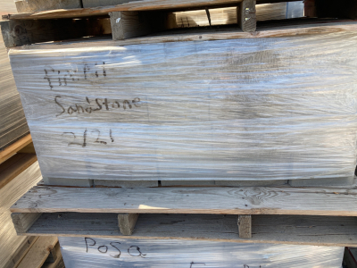 Pallet of Fire Pit Sandstone