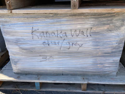 Pallet of 30 Kanaka Wall Charcoal/Gray