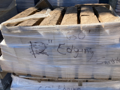 Pallet of 60 Edging Sandstone Pavers