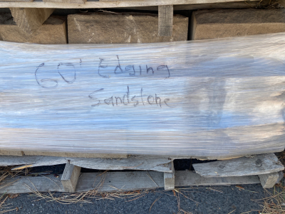 Pallet of 60 Edging Sandstone Pavers