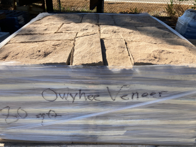 Pallet of 80sq ft of Owyhee Veneer