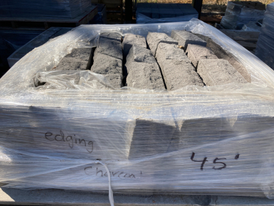 Pallet of Charcoal Edging 45