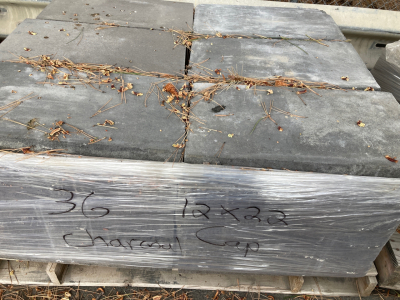 Pallet of 36- 12x22” Charcoal Cap