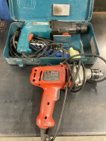 Makita Hammer Drill: HR2400 & Black and Decker Driver: DR500 Lot # 21