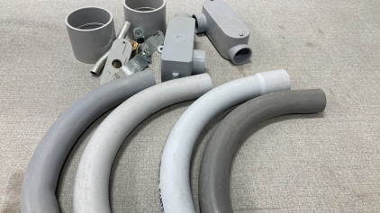 PVC pipe and fittings