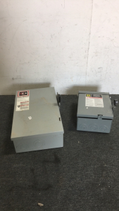 (1) Cutler Hammer General Duty Safety Switch Box (1) Square D General Duty Safety Switch Box